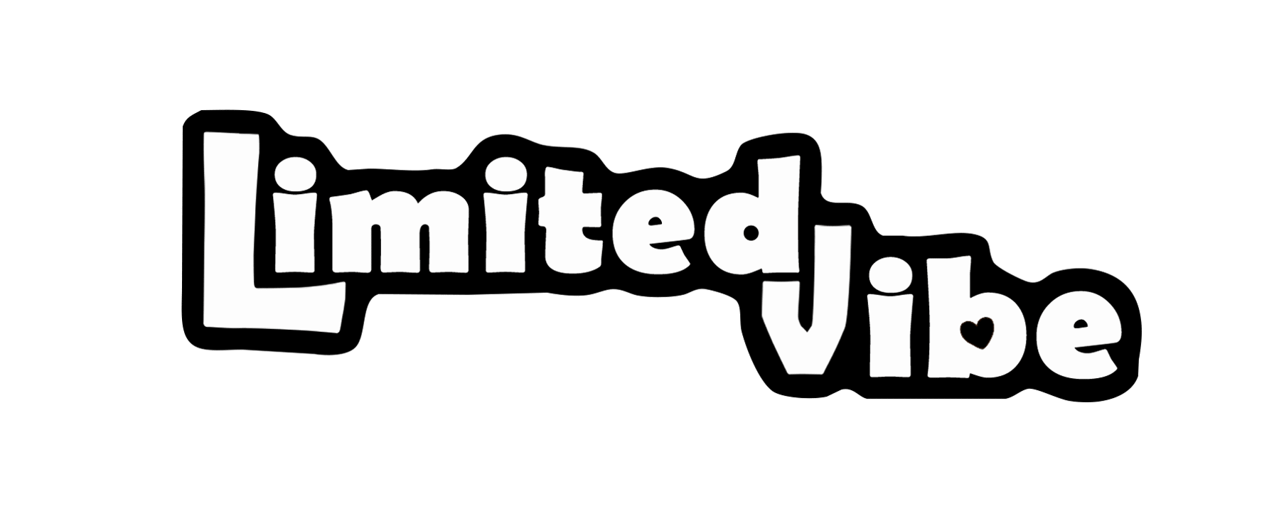 LimitedVibe clothing brand black logo for T-shirts and streetwear